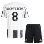 Günstige Fußballtrikots Juventus Koopmeiners 8 Kinder Heimtrikot 2025-26 Kurzarm